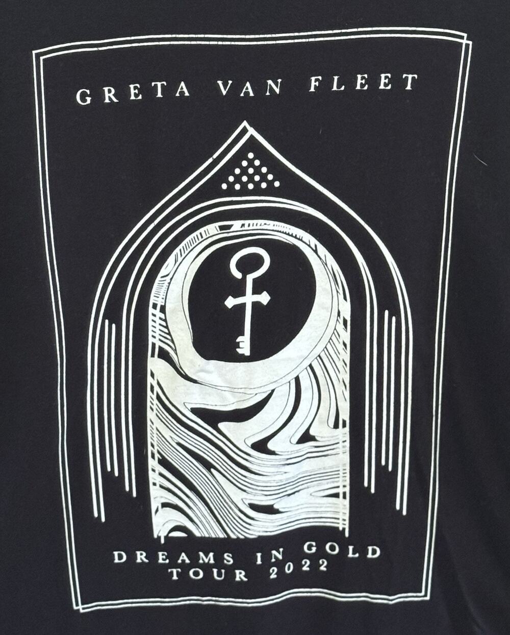 2022 Greta Van Fleet Dreams In Gold Tour T-Shirt